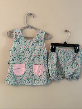 The Proper Peony Floral Two-Piece Set with Pink Pockets